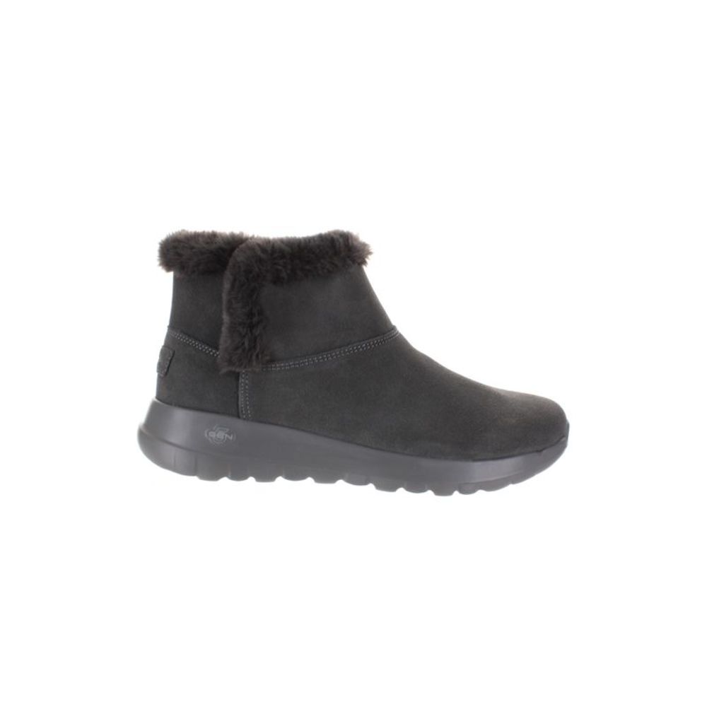 Skechers Womens On-The-Go-Bundle Up Gray Ankle Boots Size 8 Medium (B, M)